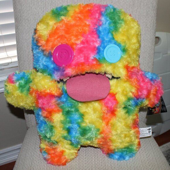 3/$188❤️Fuggler BIGG FUGG Oogah Boogah Rainbow Plush Toy Ugly Monster Tie-dye - Picture 3 of 16